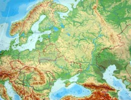 Центральна Європа, природні умови, ресурси, Україна, Білорусь, Латвія