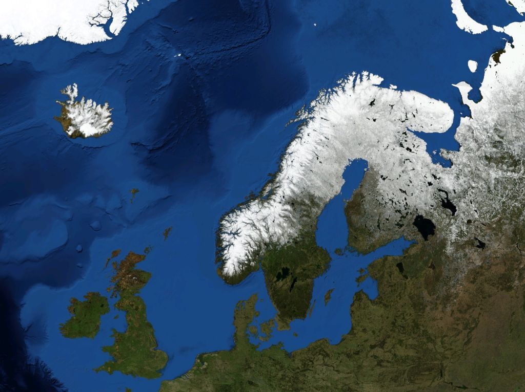 Північна Європа, природні умови, геологічна будова, Норвегія